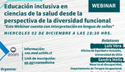 Facultad de Medicina organiza Semana de la Discapacidad 2020
