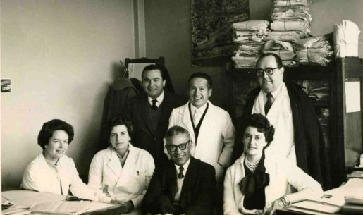 Cuerpo docente de Estadística en 1960