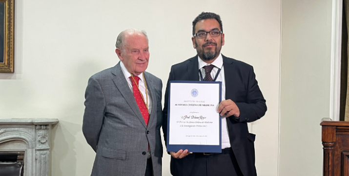 Doctor Paul Délano recibe el Premio Academia Chilena de Medicina para la Investigación Médica