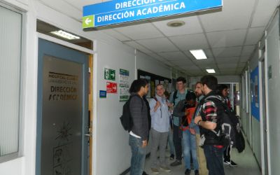 Los estudiantes visitaron la Dirección General del Hospital.