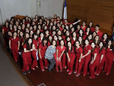 La generación 2016 de matronas y matrones de la Universidad de Chile. 