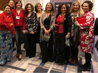 Enfermeras de España, Colombia y Chile que asistieron a la reunión anual