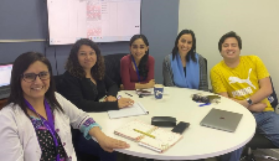 El equipo del proyecto FIDOP, profesores Karen Basfi-fer, Paola Cáceres, Cynthia Barrera, Paulina Molina y Reynaldo Cabezas. 